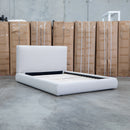 Alina Queen Upholstered Bed - Oat White