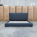 Alina King Upholstered Bed - Charcoal