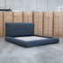 The Alina King Upholstered Bed - Charcoal
