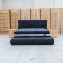 The Alina Queen Upholstered Bed - Black available to purchase from Warehouse Furniture Clearance at our next sale event.
