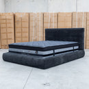 The Alina Queen Upholstered Bed - Black available to purchase from Warehouse Furniture Clearance at our next sale event.