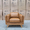 The Alpine Single Leather Armchair - Antique Tan available to purchase from Warehouse Furniture Clearance at our next sale event.
