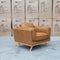 The Alpine Single Leather Armchair - Antique Tan available to purchase from Warehouse Furniture Clearance at our next sale event.