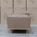 The Alpine Three Seat Leather Sofa - Camel available to purchase from Warehouse Furniture Clearance at our next sale event.