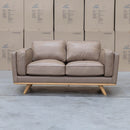 The Alpine Two Seat Leather Sofa - Camel available to purchase from Warehouse Furniture Clearance at our next sale event.