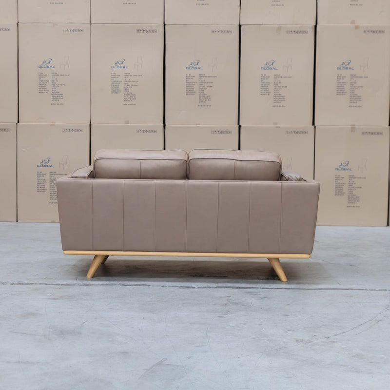 The Alpine Two Seat Leather Sofa - Camel available to purchase from Warehouse Furniture Clearance at our next sale event.