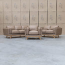 The Alpine Single Leather Armchair - Camel available to purchase from Warehouse Furniture Clearance at our next sale event.
