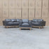 The Alpine Single Leather Armchair - Graphite