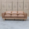 The Alpine Three Seat Leather Sofa - Tan available to purchase from Warehouse Furniture Clearance at our next sale event.