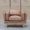 The Alpine Single Leather Armchair - Tan available to purchase from Warehouse Furniture Clearance at our next sale event.