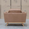 The Alpine Single Leather Armchair - Tan available to purchase from Warehouse Furniture Clearance at our next sale event.