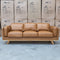 The Alpine Three Seat Leather Sofa - Antique Tan available to purchase from Warehouse Furniture Clearance at our next sale event.