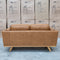The Alpine Two Seat Leather Sofa - Antique Tan available to purchase from Warehouse Furniture Clearance at our next sale event.