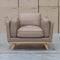 Alpine Single Leather Armchair - Camel