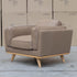 The Alpine Single Leather Armchair - Camel