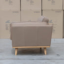 Alpine Single Leather Armchair - Camel