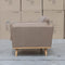 Alpine Single Leather Armchair - Camel