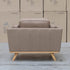 The Alpine Single Leather Armchair - Camel