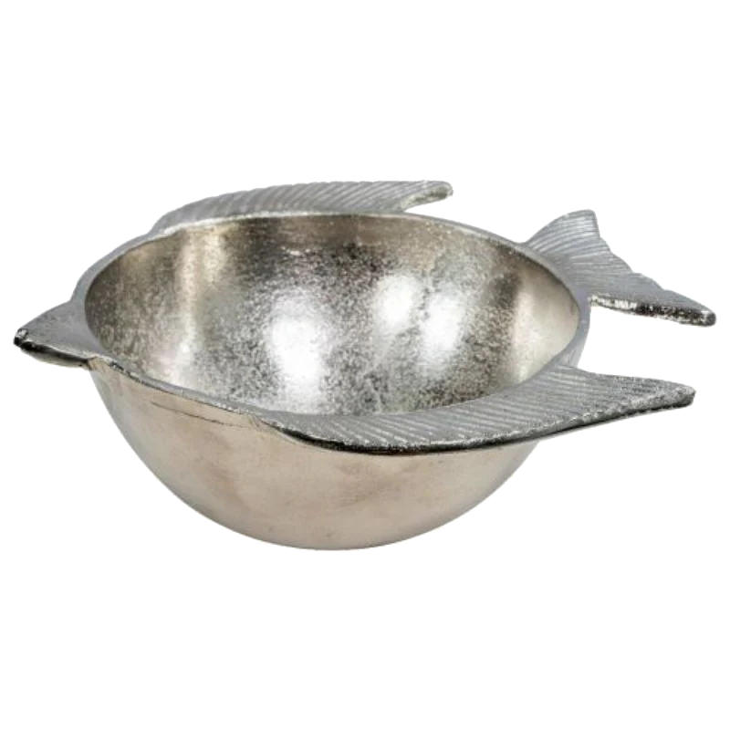 The Alumin Fish Bowl lge - Raw Nickel Finish - HN9629 - Available In-Store Only available to purchase from Warehouse Furniture Clearance at our next sale event.