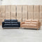 The Alyssa Two Seat Leather Sofa - Black available to purchase from Warehouse Furniture Clearance at our next sale event.