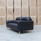 The Alyssa Three Seat Leather Sofa - Black available to purchase from Warehouse Furniture Clearance at our next sale event.