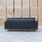 The Alyssa Three Seat Leather Sofa - Black available to purchase from Warehouse Furniture Clearance at our next sale event.