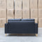 The Alyssa Two Seat Leather Sofa - Black available to purchase from Warehouse Furniture Clearance at our next sale event.