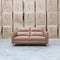 The Alyssa Two Seat Leather Sofa - Tan available to purchase from Warehouse Furniture Clearance at our next sale event.