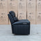 The Anchorage Triple Motor Electric Single Recliner - Black Leather available to purchase from Warehouse Furniture Clearance at our next sale event.