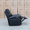 The Anchorage Triple Motor Electric Single Recliner - Black Leather available to purchase from Warehouse Furniture Clearance at our next sale event.