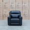 The Anchorage Triple Motor Electric Single Recliner - Black Leather available to purchase from Warehouse Furniture Clearance at our next sale event.