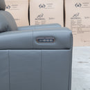 The Anchorage Triple Motor Electric Single Recliner - Storm Leather available to purchase from Warehouse Furniture Clearance at our next sale event.