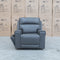 The Anchorage Triple Motor Electric Single Recliner - Storm Leather available to purchase from Warehouse Furniture Clearance at our next sale event.