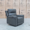 The Anchorage Triple Motor Electric Single Recliner - Storm Leather available to purchase from Warehouse Furniture Clearance at our next sale event.