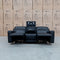 The Anchorage Three Seat Triple Motor Electric Recliner Lounge - Black Leather available to purchase from Warehouse Furniture Clearance at our next sale event.