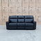 The Anchorage Three Seat Triple Motor Electric Recliner Lounge - Black Leather available to purchase from Warehouse Furniture Clearance at our next sale event.