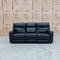 The Anchorage Three Seat Triple Motor Electric Recliner Lounge - Black Leather available to purchase from Warehouse Furniture Clearance at our next sale event.