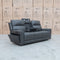 The Anchorage Three Seat Triple Motor Electric Recliner Lounge - Storm Leather available to purchase from Warehouse Furniture Clearance at our next sale event.