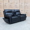 The Anchorage Two Seat Triple Motor Recliner Theatre - Black Leather available to purchase from Warehouse Furniture Clearance at our next sale event.