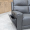 The Anchorage Three Seater Triple Motor Chaise Recliner Lounge - Storm Leather available to purchase from Warehouse Furniture Clearance at our next sale event.