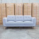 Angelina Three Seat Sofa - Ash