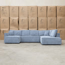 The Apartment Corner Dual Chaise Lounge - Frost available to purchase from Warehouse Furniture Clearance at our next sale event.