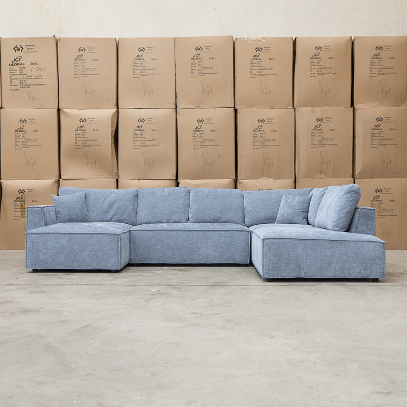 The Apartment Corner Dual Chaise Lounge - Frost available to purchase from Warehouse Furniture Clearance at our next sale event.