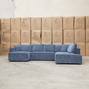 The Apartment Corner Dual Chaise Lounge - Licorice available to purchase from Warehouse Furniture Clearance at our next sale event.