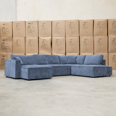 The Apartment Corner Dual Chaise Lounge - Licorice available to purchase from Warehouse Furniture Clearance at our next sale event.