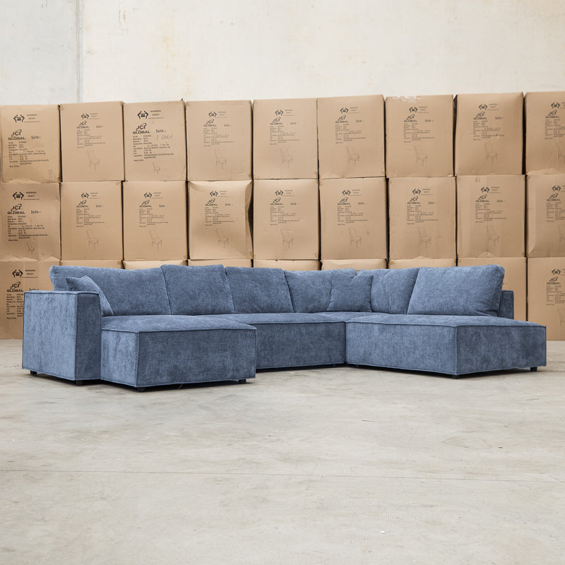 The Apartment Corner Dual Chaise Lounge - Licorice available to purchase from Warehouse Furniture Clearance at our next sale event.