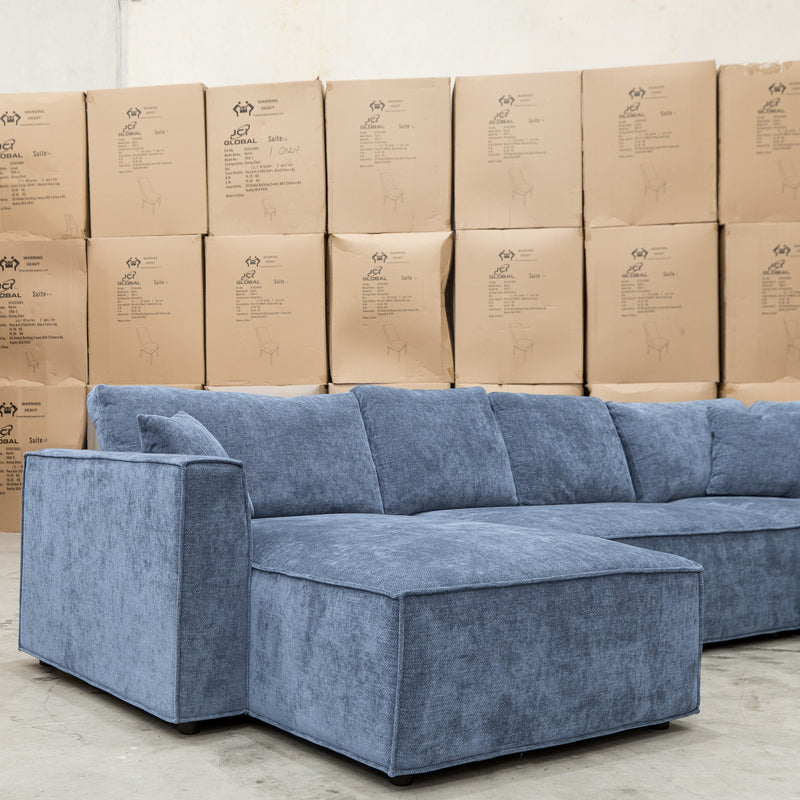 The Apartment Corner Dual Chaise Lounge - Licorice available to purchase from Warehouse Furniture Clearance at our next sale event.