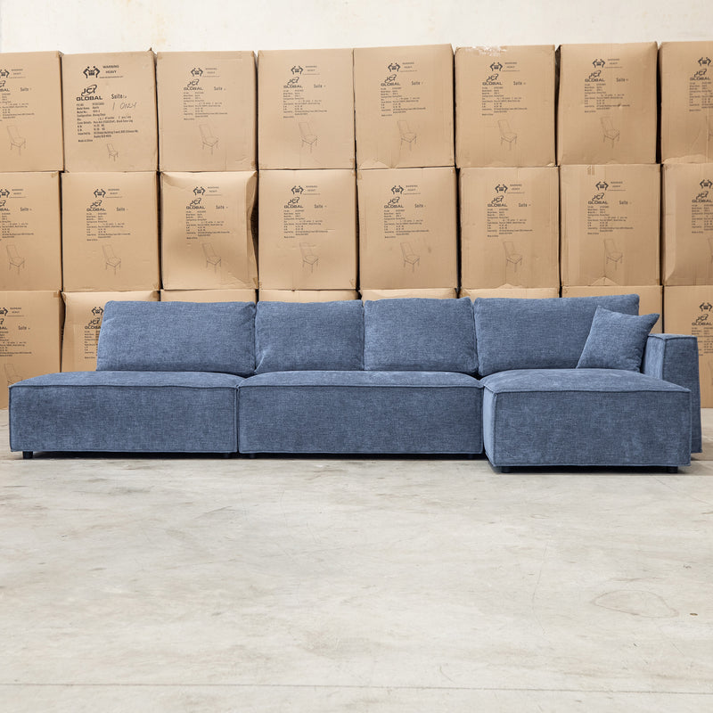 The Apartment Three Seat Chaise Lounge - Licorice available to purchase from Warehouse Furniture Clearance at our next sale event.