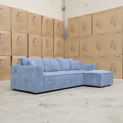 The Apartment Three Seat Reversible Chaise Lounge - Frost available to purchase from Warehouse Furniture Clearance at our next sale event.