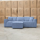 The Apartment Three Seat Reversible Chaise Lounge - Frost available to purchase from Warehouse Furniture Clearance at our next sale event.